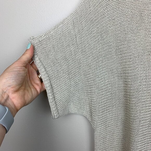 Eileen Fisher Open Knit Light-weight Wool Sweater - Picture 3 of 6